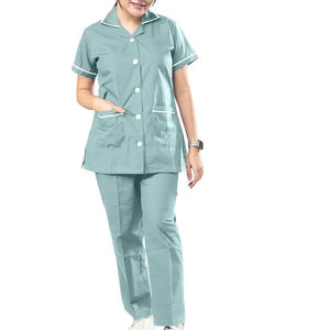 ชุดเครื่องแบบพยาบาลสำหรับพยาบาลในโรงพยาบาลและคลินิกชุดยูนิฟอร์มแขนสั้นออกแบบได้ตามต้องการ - Product Image 1