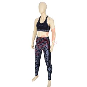 Blaze Fight Wear nuevo estilo mujeres yoga conjunto entrenamiento peso ligero compresión uniforme atleta cintura elástica Yoga Leggings - Product Image 2