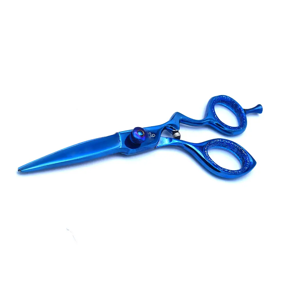 Forbici per capelli all'ingrosso forbici blu per parrucchieri professionali taglio forbici da barbiere strumenti da taglio per barbiere di alta qualità