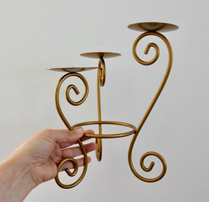 Nuevo último diseño Vintage Metal hierro único portavelas té luz titular recubierto de Oro precio al por mayor hogar decorar Mesa - Product Image 1