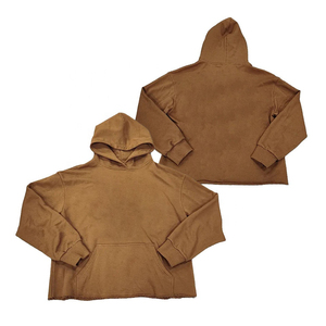 Femmes 100% coton luxe Streetwear surdimensionné brodé pull pull col rond en relief Logo personnalisé sweat à capuche - Product Image 3