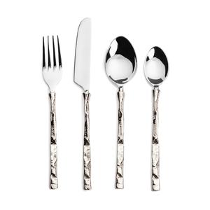 Couverts de luxe en acier inoxydable Offre Spéciale pour banquet et mariage, couverts plaqués or brillant, ensemble de cuillères et fourchettes sûrs et sains - Product Image 6