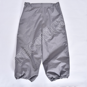 Pantalon de neige imperméable gris premium avec poches zippées blanches, taille ajustable, braguette avant, doublure chaude et coupe-vent pour l'hiver - Product Image 2