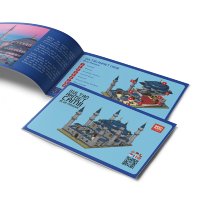Venta al por mayor juguetes educativos 947 bloques Mezquita Azul miniatura TAKVA DEENBLOCKS Sultan Ahmet Camii Mezquita Azul bloques de construcción de juguete