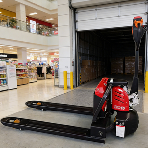 Cric électrique 1.5 tonnes Transpalette électrique à batterie au lithium Transpalette à levage hydraulique - Product Image 1