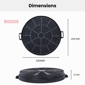 Filtro de Carbón Activado para Campana de Cocina y Extractor de Humos CHARCOAL Candy 49018362 MCH665X LAMONA HOWDEN HJA2600 HJA2460 Fagor AFC-62 - Product Image 2