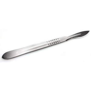 Manche de scalpel n°4 en acier inoxydable Kit de chirurgie avec 4 instruments chirurgicaux réutilisables pour applications à grandes lames - Product Image 6