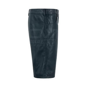 Pantalones cortos de cuero para hombre con contraste de Color a precio barato fabricados en Pakistán, pantalones cortos cómodos de alta calidad para hombre - Product Image 3