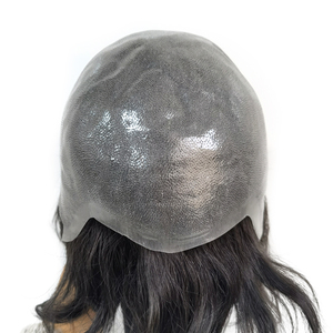 6 pouces de longueur de cheveux pleine PU mince peau haut en cuir Base perruque de cheveux humains naturels avec <span class=keywords><strong>livraison</strong></span> rapide - Product Image 1