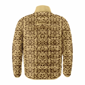 Veste polaire pour hommes de Style Sport classique isolation moderne fermeture à glissière épaisse col rond hiver OEM Service matériel de laine à bulles - Product Image 2