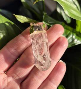 Pendentif en quartz clair naturel de haute qualité, pointe de cristal non polie, chakra de guérison, pierre énergétique, collier gravé 40-50 mm - Product Image 5