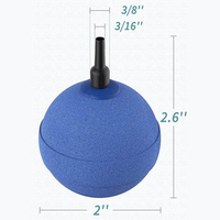 Aérateur de réservoir de poissons d'aquarium de boule de bulle de pierre d'air de céramique avec la pompe à air de conception écologique durable