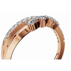 แหวนเพชรทรงมาร์คีส์และทรงลูกแพร์แบบซ้อนได้ พรีเมียม คาร์ติมานดูอาส น้ำหนัก 0.343 กะรัต ทอง 9 กะรัต 14 กะรัต 18 กะรัต ขายส่งออนไลน์ - Product Image 3