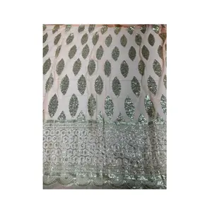 High on Demand Wedding and Party Wear Dress Material Faux Georgette Heavy Sequence Fabric from Indian Supplier