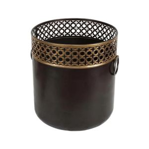 Maceta redonda hecha a mano Vintage más vendida, decoración de sala de estar interior, balcón, decoración del hogar, maceta de Metal a bajo precio - Product Image 3