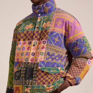 Logotipo de impresión personalizado Hombres Tapiz Chaquetas Alta calidad Casual OEM Servicio Tapiz Chaquetas - Product Image 4