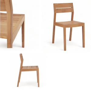 Vente en gros de chaises de salle à manger modernes de luxe en bois de teck pour restaurant, patio de jardin extérieur ou villa, meubles commerciaux - Product Image 4