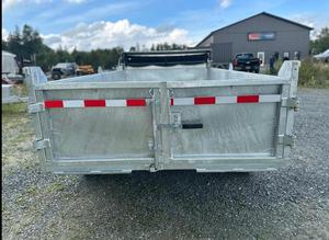 Remorque à benne basculante robuste 6x12 pour usage agricole, système hydraulique durable avec moteur à engrenages, composants principaux pour remorque de tracteur - Product Image 3