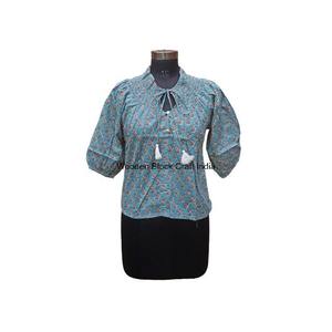 Hauts pour femmes vintage confortables et élégants avec imprimé floral, 100% coton, design respirant pour les femmes actives - Product Image 6