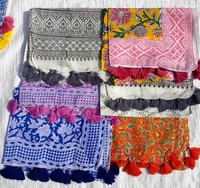 Indian Hand Block Impreso Algodón Sarong Mujeres Beach Pareo