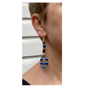 ต่างหูทำด้วยมือทำด้วยมือและทำด้วยมือจำนวนมากแหวนหูลายนูนรูปทรงเรขาคณิตสำหรับงานแฮนด์เมดขัดเงา - Product Image 5