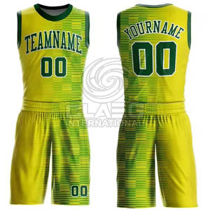 Conjunto de Uniforme de Baloncesto Sublimado Más Vendido, Jersey sin Mangas con Pantalones Cortos, Uniforme de Baloncesto Personalizado - Product Image 1