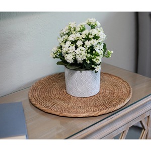 Mantel Individual redondo de ratán, Natural tejido a mano, productos ecológicos hechos en Vietnam, decoración de mesa, mantel tejido, venta al por mayor, Moderno - Product Image 1