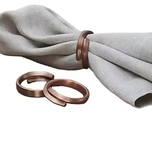 Anillo Decorativo para Servilletas de Mesa para el Hogar y Bodas, Anillo en Espiral para Servilletas - Product Image 1