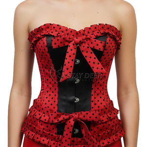 Corset bustier gothique en dentelle pour femme, style steampunk vintage classique - Product Image 1