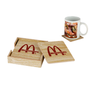 ชุดที่รองแก้วไม้สำหรับโต๊ะกาแฟถ้วยชาที่รองแก้วไม้ทันสมัย - Product Image 3