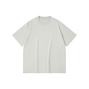 T-shirt décontracté à col rond et à épaules tombantes 230GSM 100% coton, surdimensionné, coupe carrée, t-shirts personnalisés de qualité supérieure, vente en gros - Product Image 2