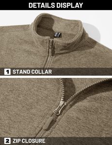 Sanzaf, para hombre, ligero, con cremallera completa, cálido, informal, Vintage, chaqueta de trabajo de invierno, bolsillos con soporte, forro polar suave, 100% algodón, hecho Sialkot - Product Image 4