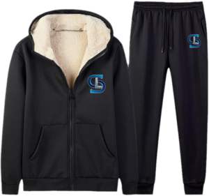 ชุดวอร์มเข้ารูปของผู้ชายชุดวอร์มขนแกะแบบติดโลโก้ได้ตามต้องการ - Product Image 3