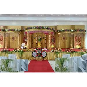 Último conjunto de Mandap DE BODA enorme dorado, conjunto de Mandap de fibra de boda exclusivo de Mandap de boda, conjunto de Mandap de boda hindú indio, EE. UU. - Product Image 1