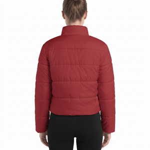 Veste matelassée pour femme avec col en fourrure, manteau d'hiver chaud et surdimensionné, longue veste à capuche matelassée, fournisseur OEM - Product Image 3