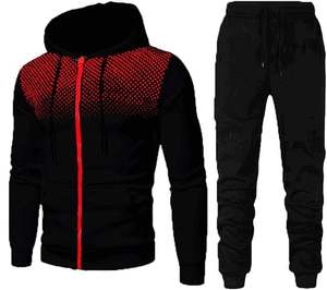 Ensemble sweat à capuche et jogging avec logo personnalisé Ensembles sweat à capuche uni surdimensionné produit tendance complet - Product Image 3