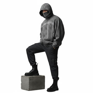 Sudadera con Capucha Ninja Extra Grande Personalizada de Moda, Tejido de Alta Calidad con Aspecto Deslavado, Totalmente Personalizable, Ropa Urbana o Informal - Product Image 4