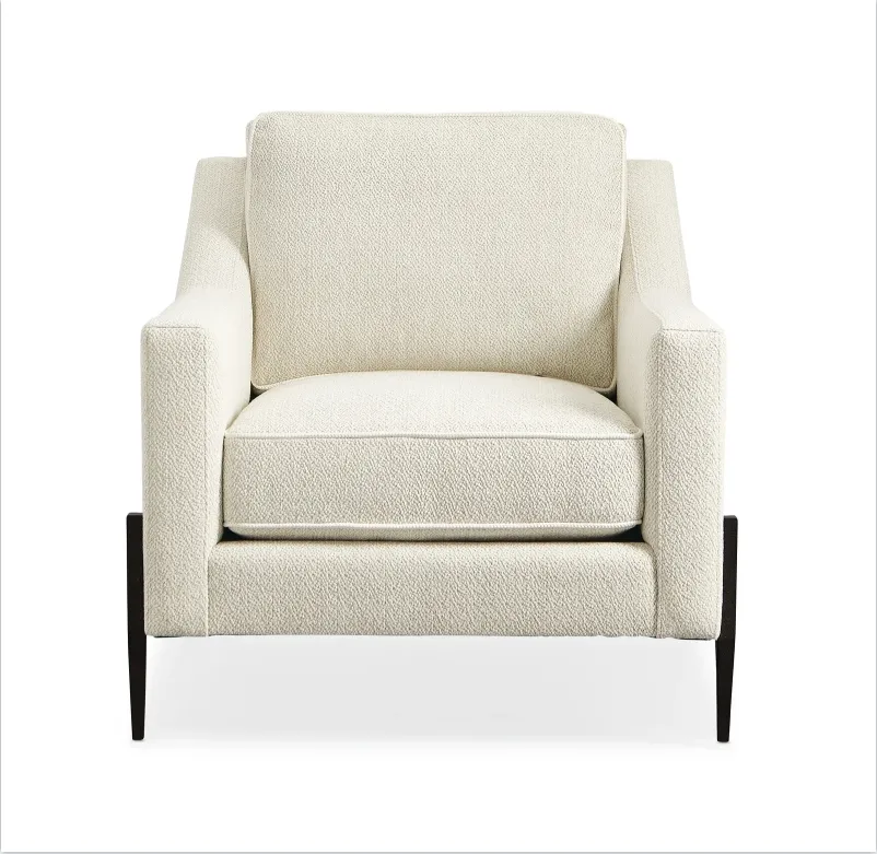 Klassieke Luxe Comfortabele Woonkamer Fauteuil Op Maat Gemaakte Lederen Single Casual Sofa Woonkamer Meubels