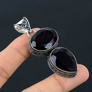 สร้อยคอเงินแท้ 925 ประดับพลอยออนิกซ์สีดำ ดีไซน์ทันสมัย เหมาะสำหรับงานหมั้น งานแต่งงาน และงานเลี้ยง - Product Image 2