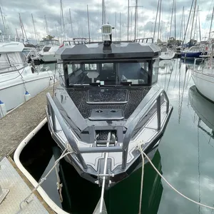 9m American Yacht Luxus boot Vergnügen Fischerei fahrzeug zum Verkauf Offshore Fabrik preis Aluminium boot mit Motor und Anhänger