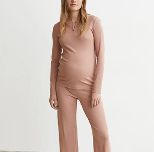 Conjunto de Pijama de 2 Piezas de Bambú Suave para Mujer, Camisones de Manga Larga con Botones para Otoño, Material de Punto Suave para Mayor Comodidad - Product Image 2