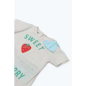 Filles pour la crème Graphique Costume décontracté 2 pièces pour le printemps et l'été Tailles 2T 9Y 10Y 11Y 12Y 13Y 14Y - Product Image 5