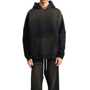 Whaoleslae personalizado hombres Casual con capucha polar con capucha Jogger pantalones de chándal conjunto cálido 100% algodón ropa deportiva para invierno Oem All - Product Image 2