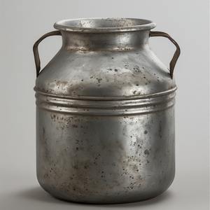 กระป๋องนมชุบสังกะสีที่ได้รับแรงบันดาลใจจากบ้านไร่แบบชนบทมีผิวแบบโบราณเหมาะสำหรับการตกแต่งบ้านห้องครัวกลางแจ้งสวนและคาเฟ่ - Product Image 1