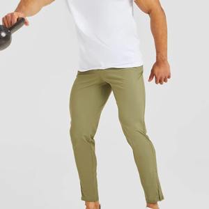 Joggers personalizados de alta calidad para hombres recién llegados pantalones de chándal a rayas con cordón verde oliva pantalones de chándal informales de calle para invierno - Product Image 4