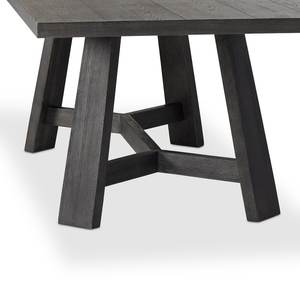 Mesa de Comedor de Diseño de Lujo de Toronto, Patas Cónicas de Madera de Mango Maciza, Acabado Negro Pulido, la Más Duradera para el Hogar, la Cocina y el Restaurante - Product Image 6