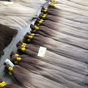 Extensions de cheveux humains vierges de haute qualité 100% couleur naturelle du Vietnam, texture droite, 100g, meilleur prix de gros, MOQ 1 pièce - Product Image 1