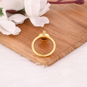 Anillo de Compromiso de Plata de Ley 925 con Granate Natural de Mozambique, Chapado en Oro, Anillos Alternativos, Regalo para Mujer - Product Image 3