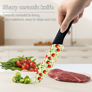 Juego de Cuchillos de Chef de 2 Piezas de Alta Calidad, Popular y en Oferta, Hoja de Cerámica, Diseño Ambidiestro de Plástico, Apto para Lavavajillas, para Uso Doméstico - Product Image 4