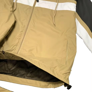 Ensembles de jogging deux pièces en nylon décontracté pour hommes Short coupe-vent à blocs de couleurs pour les sports d'hiver Design respirant - Product Image 6